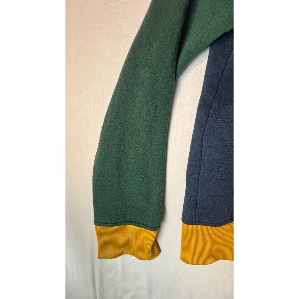 Aeropostale Hoodie Colorblock Blue Yellow‎ Red Green AERO Logo Pullover Sz S - Picture 4 of 14